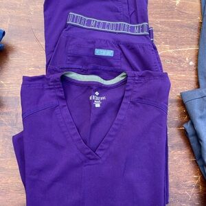 Med Couture Purple Scrub Set